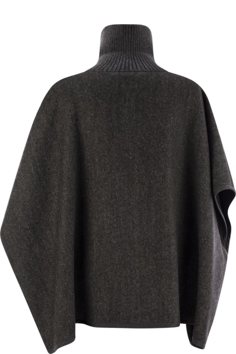 Homeware Fabiana Filippi Wool Turtleneck Cape