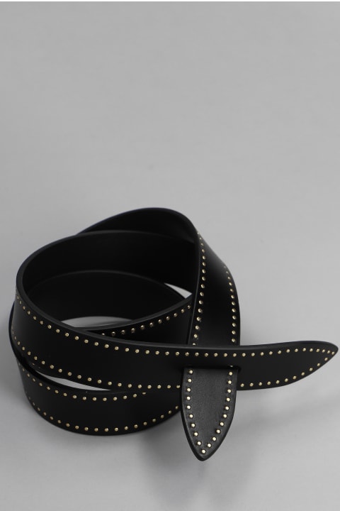 أدوات منزلية Isabel Marant Lecce Belts In Black Leather