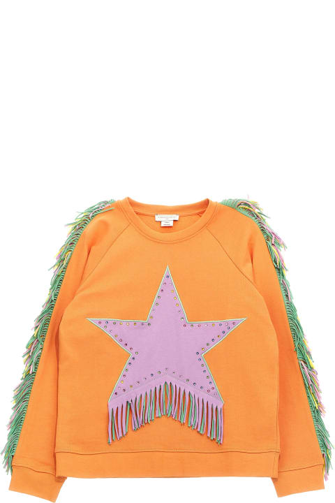 Sweaters & Sweatshirts for Girls Stella McCartney Kids Fringed Star Sweatshirt