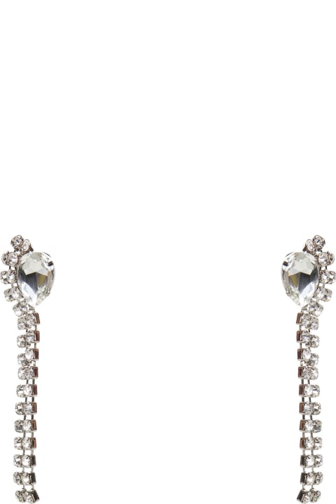 Alessandra Rich for Women Alessandra Rich Crystal Long Earrings