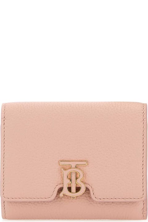 Burberry Accessories for Women Burberry Pastel Pink Leather Wallet