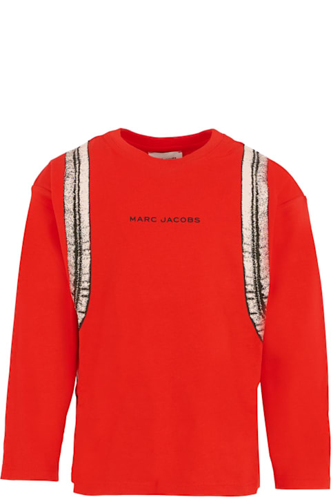 أدوات منزلية Marc Jacobs Red T-shirt For Boy With Logo