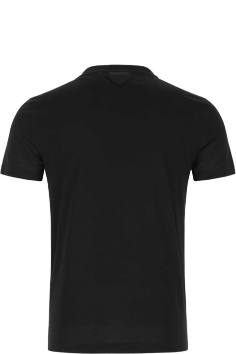 Prada for Kids Prada Black Cotton T-shirt Set