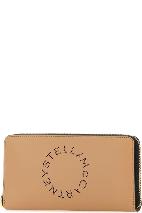 ウィメンズ新着アイテム Stella McCartney Logo Perforated Zipped Wallet