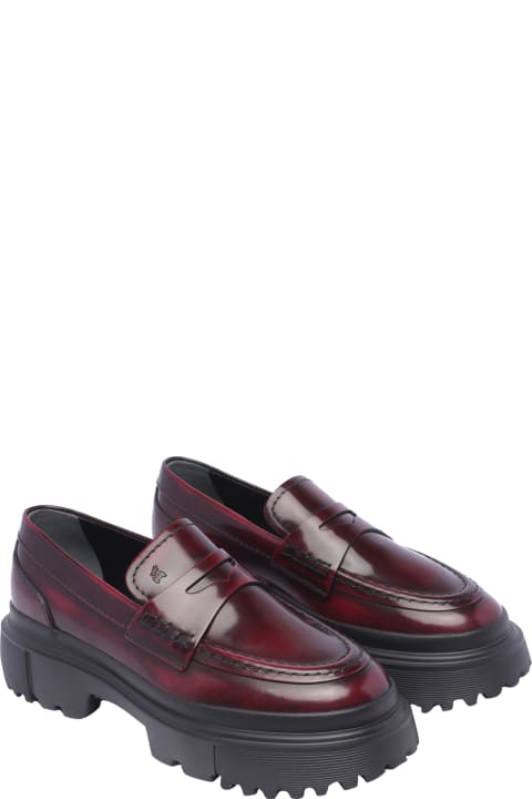 Flat Shoes for Women Hogan H619 Slip-on Loafers