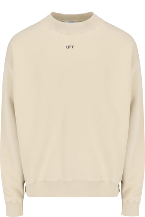 Off-White Fleeces & Tracksuits for Men Off-White Logo Crewneck Sweatshirt