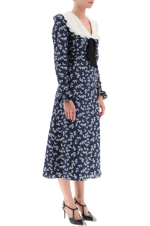 Fashion for Women Alessandra Rich Butterfly Long Dress