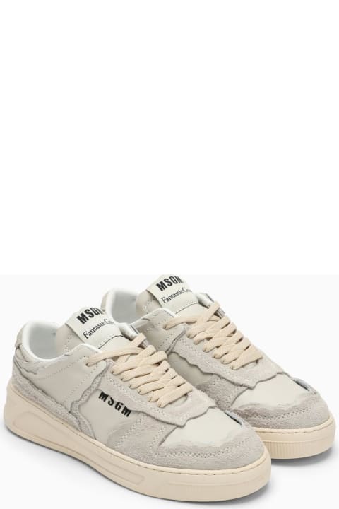 Fashion for Women MSGM Milk Faux Leather Trainer