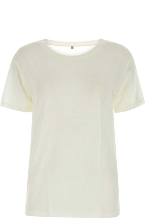 Baserange Clothing for Women Baserange Ivory Lyocell Tolo T-shirt