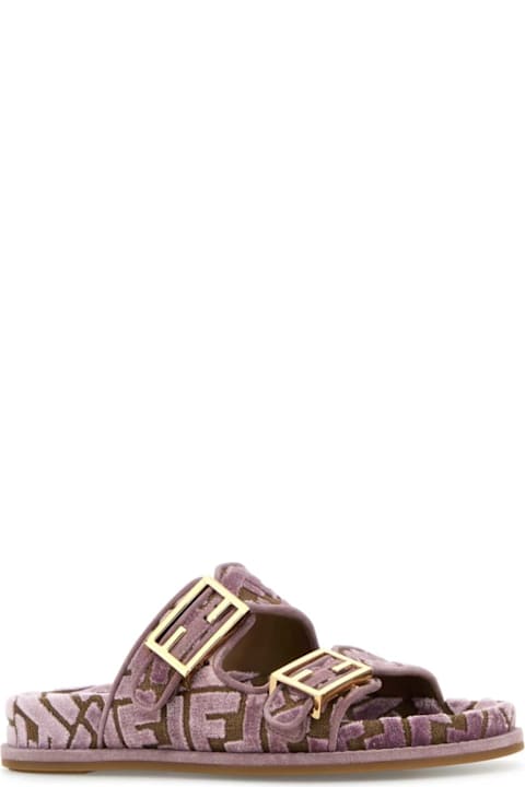 【関税&送料込】Fendi Cappuccino Leather Fendi Feel Slippers Cappuccino Leather Fendi Feel Slippers Fendi