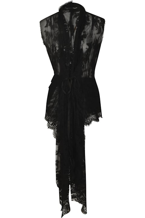 Marc Le Bihan for Women Marc Le Bihan Floral Laced Gilet