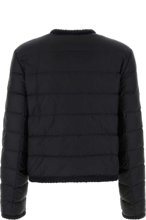 Coats & Jackets for Women Moncler Black Nylon Aristeo Down Jacket