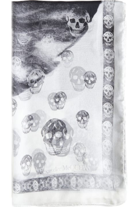 Scarves & Wraps for Women Alexander McQueen Skull Orchid Scarf