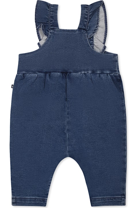 أدوات منزلية Petit Bateau Denim Dungarees For Baby Girl