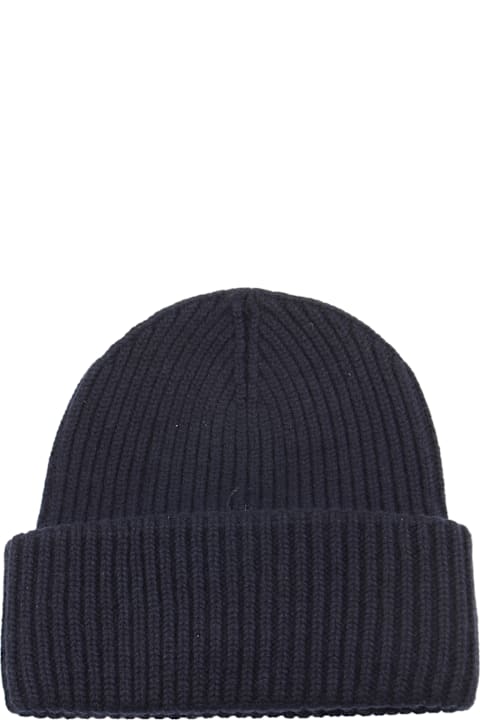 MC2 Saint Barth Hats for Men MC2 Saint Barth Logo Patched Knit Beanie