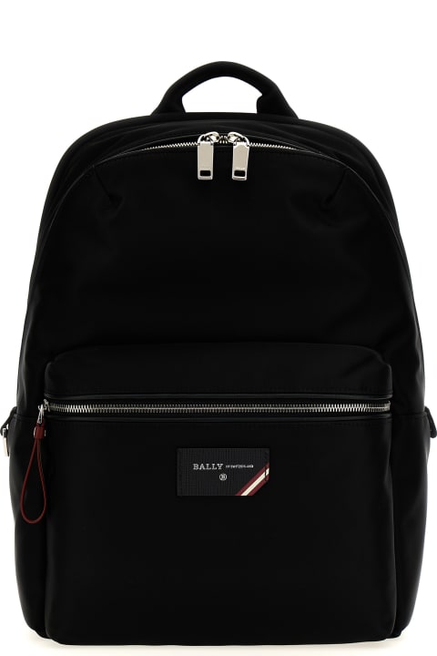 Backpacks for Men Bally Logo Nylon Backpack