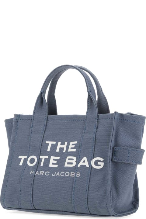 Marc Jacobs Totes for Women Marc Jacobs Air Force Blue Canvas Mini The Tote Bag Handbag