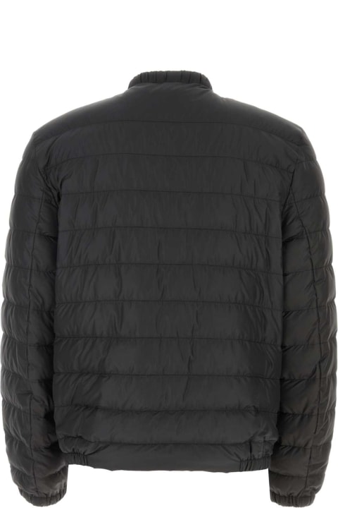 Clothing for Men Prada Black Polyester Down Jacket