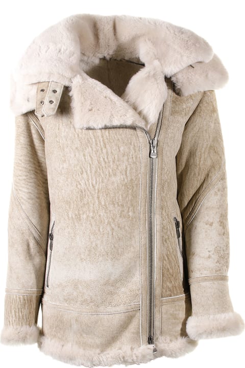 Martina Sheepskin Jacket With Double Slider Zip