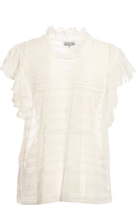Top In Tulle Bianco S919jf0311dxxxdd000