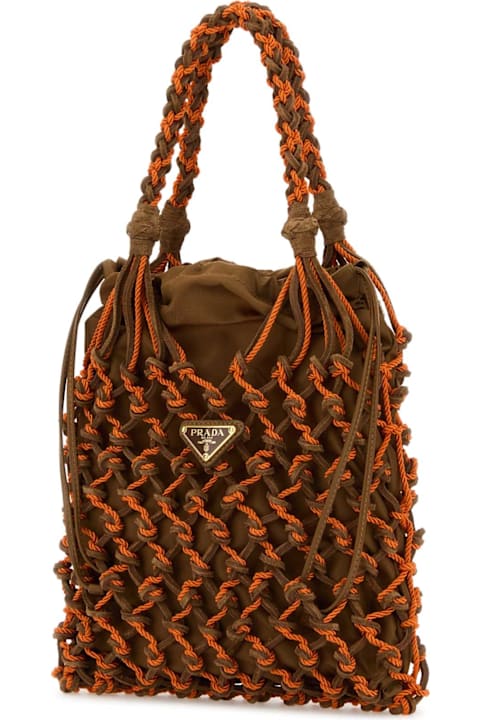 Prada Two-tone Mesh Handbag