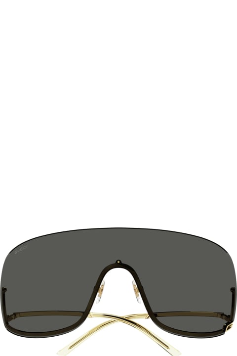 ウィメンズ アイウェア Gucci Eyewear Gg1560s Linea Fashion 001 Gold Grey Sunglasses