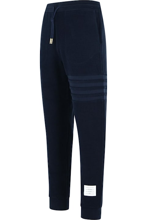 Thom Browne Pants for Men Thom Browne 'jogger' Navy Cotton Pants