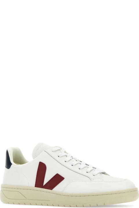 Veja Sneakers for Men Veja White Leather V-12 Sneakers