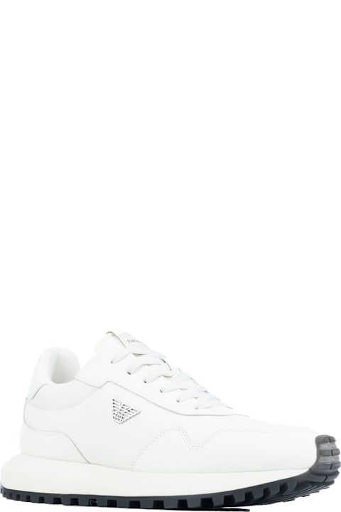 Emporio Armani أحذية لـ القسم الرجالي Emporio Armani Sustainability Values Lace-up Sneakers