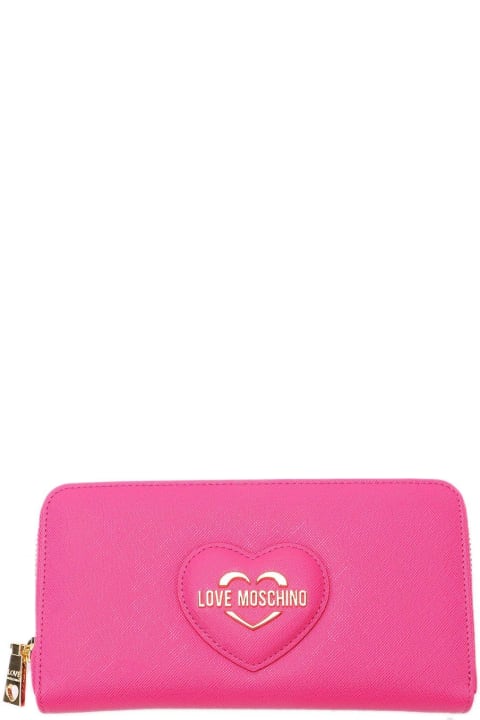 Moschino for Women Moschino Logo-plaque Zipped Continental Wallet