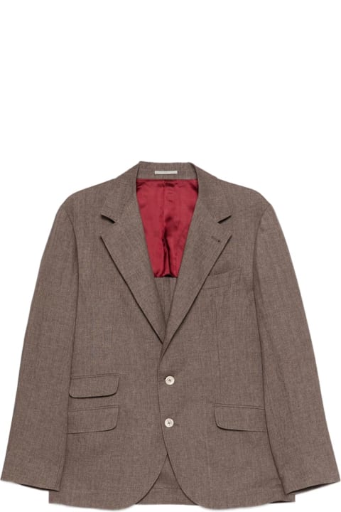 Homeware Brunello Cucinelli Linen Single-breasted Jacket