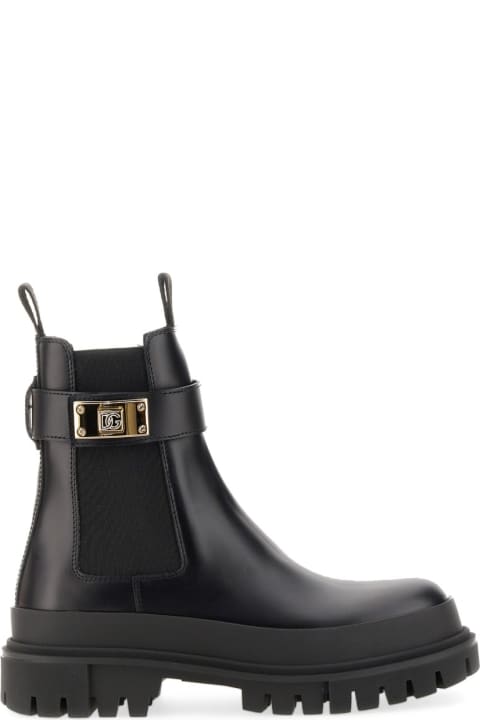 メンズ Dolce & Gabbanaのブーツ Dolce & Gabbana Leather Boot