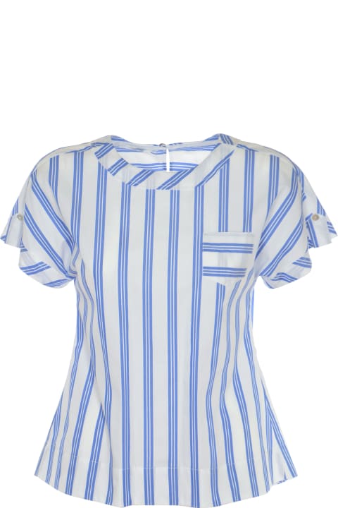 Patched Pocket Striped Top