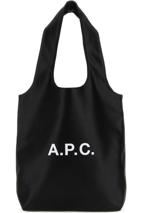 Homeware A.P.C. Black Synthetic Leather Shopping Bag