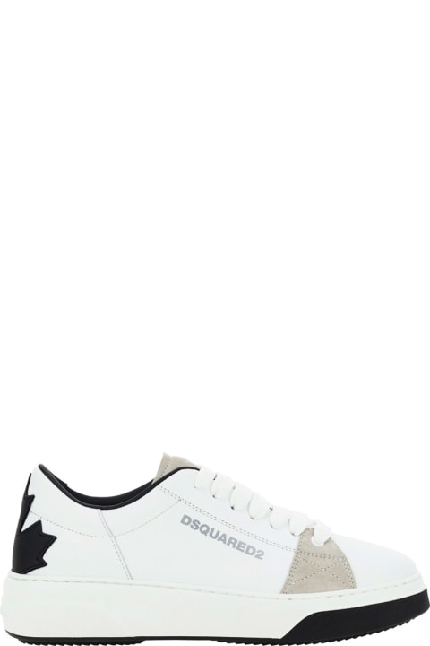 Dsquared2 Sneakers for Men Dsquared2 White Leather Sneakers