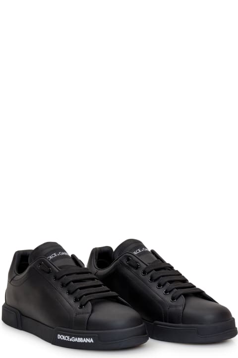 Dolce & Gabbana for Men Dolce & Gabbana Portofino Leather Low-top Sneakers