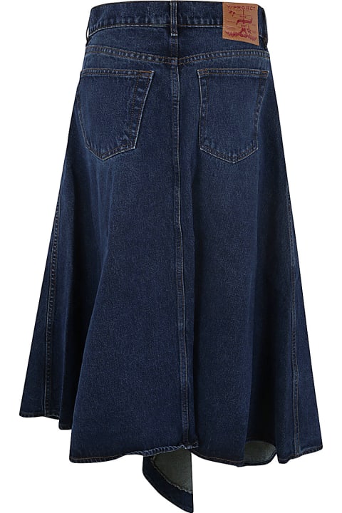 Y/Project for Women Y/Project Evergreen Cut Out Denim Skirt
