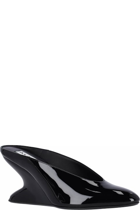 Alaia لـ Women Alaia Mules With Curved Wedges
