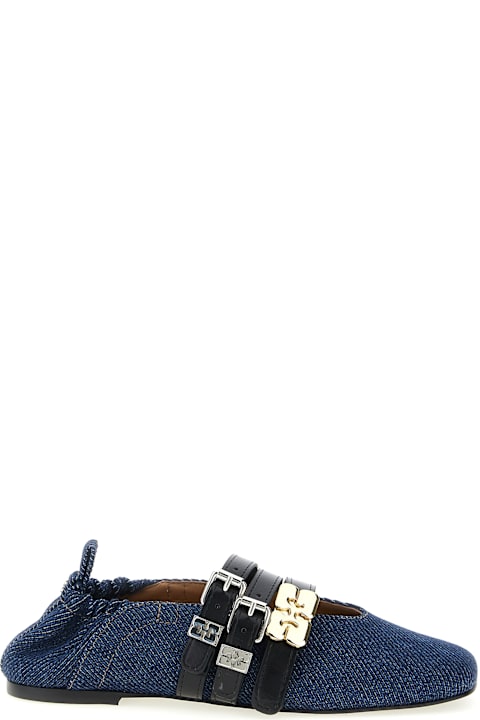 Ganni 'sue Triple' Ballet Flats