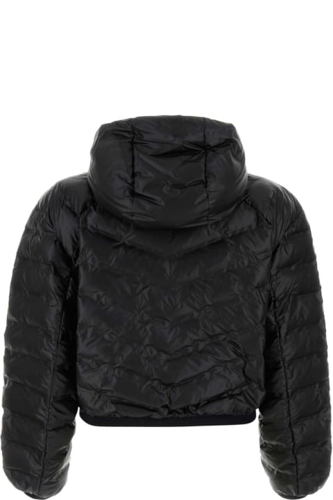 Coats & Jackets for Women Prada Black Polyurethane Blend Padded Jacket