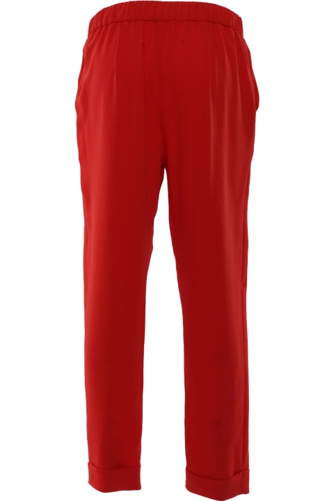 Parosh Pants & Shorts for Women Parosh Red Trousers