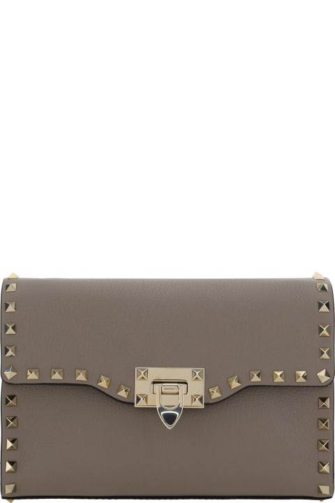 آخر صيحات الموضة من السيدات Valentino Garavani Small Rockstud Shoulder Bag