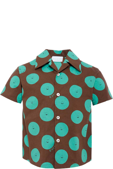 Fashion for Women Gucci Brown Shirt For Kids With Sun