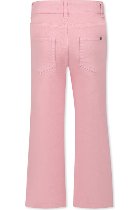 Homeware Rykiel Enfant Pink Jeans For Girl With Logo