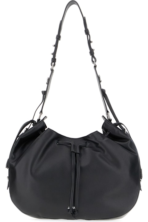 Isabel Marant for Kids Isabel Marant Black Leather Hobo Bolton Shoulder Bag