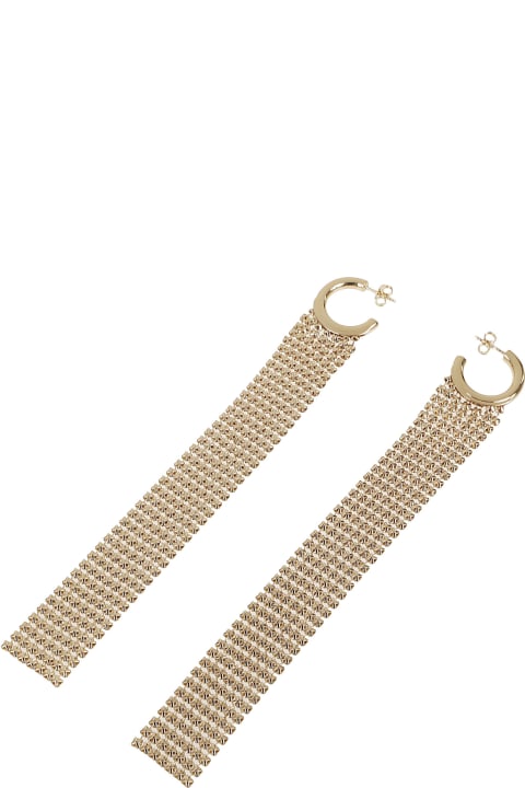 Paco Rabanne Jewelry for Women Paco Rabanne Pixel Mesh Chain Earrings
