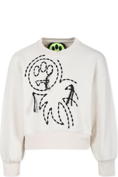 Homeware Barrow Ivory Sweatshirt For Girl With Smiley