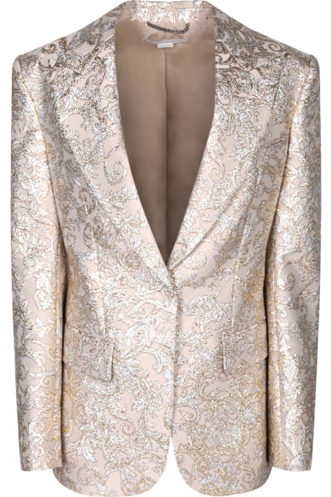 Stella McCartney Coats & Jackets for Women Stella McCartney Single-breasted Gold Jacket