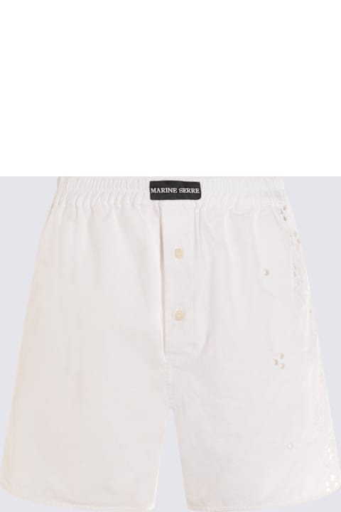 Marine Serre for Women Marine Serre White Cotton Shorts