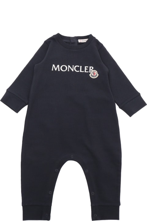 Sale for Baby Girls Moncler Blue Romper